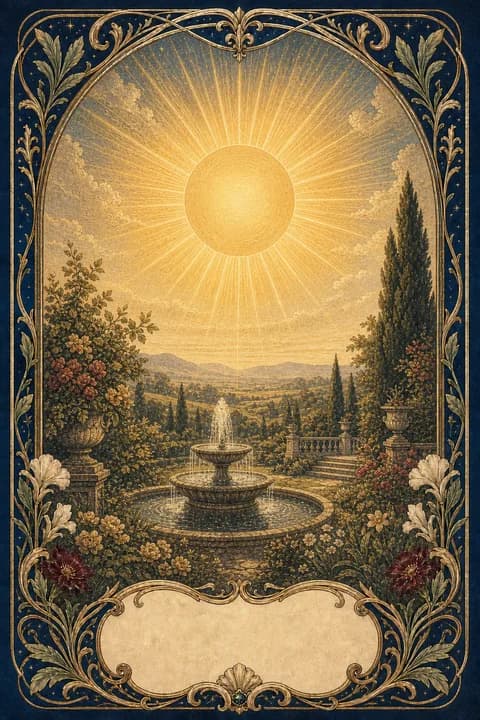 Le Soleil, carte du Petit Lenormand